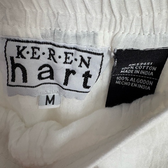 KEREN hart White Tiered Eyelet Midi Skirt - Picture 3 of 7